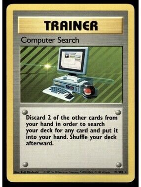 Computer Search Trainer #71/102-Pokemon-Rare-Shadowless